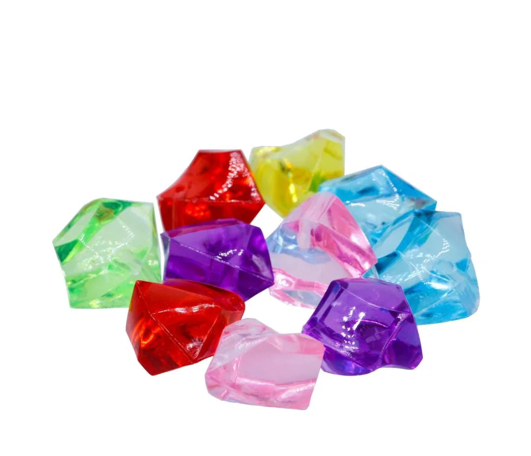 Miniature Transparent Colour Stone Big 10 Pics MMTC03