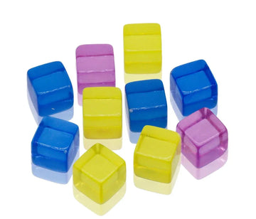 Miniature Transparent Colour Cube 10 Pics MMTC17