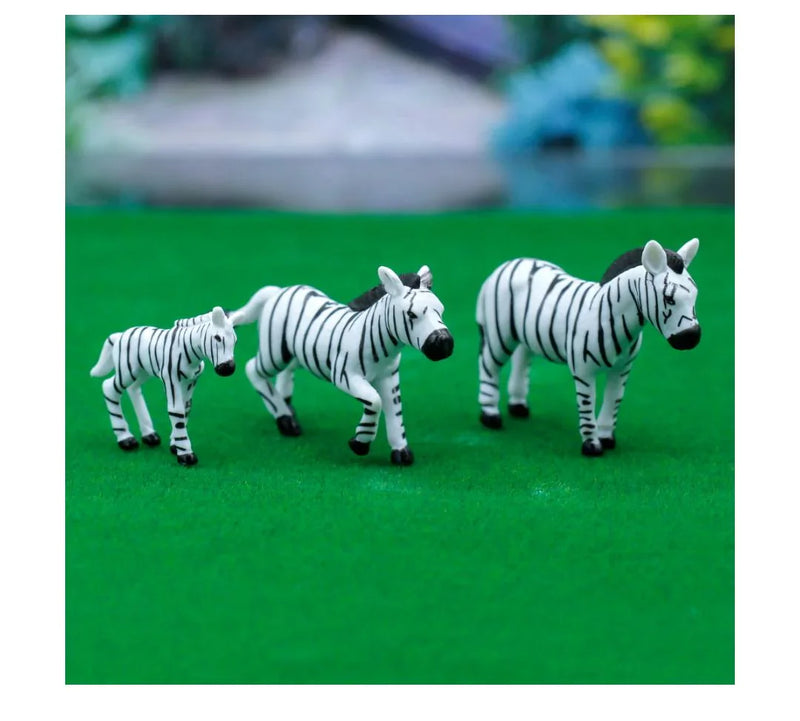 Miniature Model Zebra 6 Pcs Set C0666-7