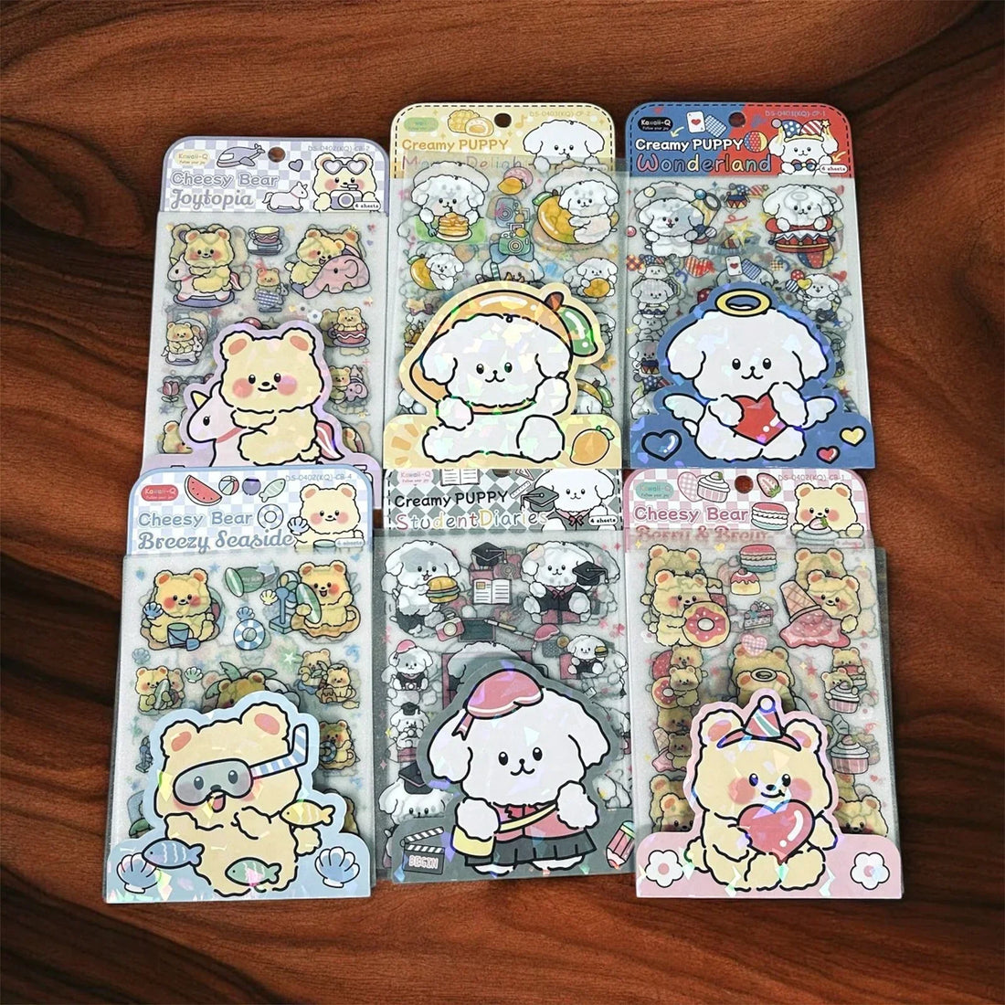 (Buy 1 Get 1 Free) Cute Kawaii Pet stickers for Journaling and scrapbooking l Pack of 1 contains 4 sheets l
