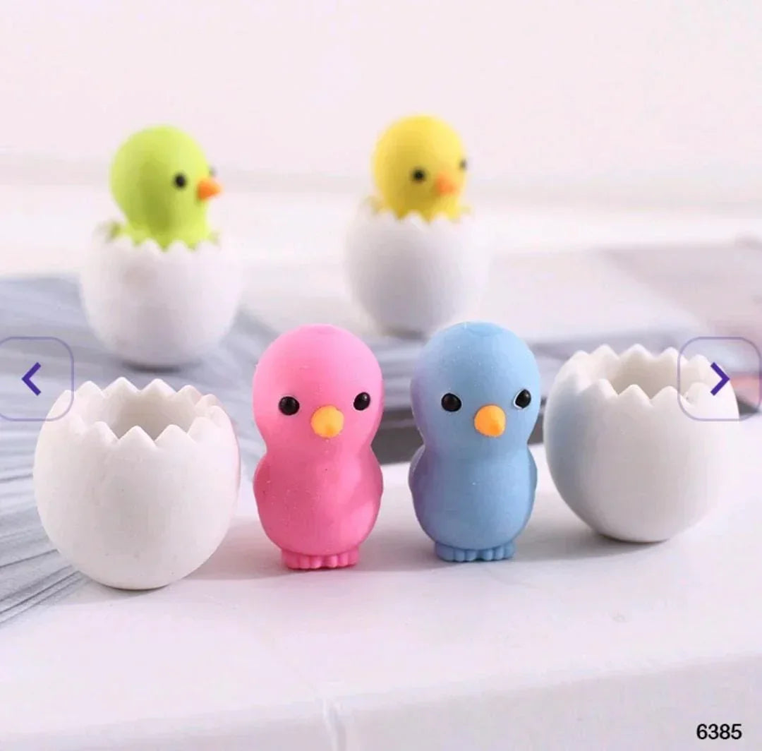 (Buy 1 Get 1 Free) Duck and egg Eraser – Kawaii Edition | Pack of 1 Eraser