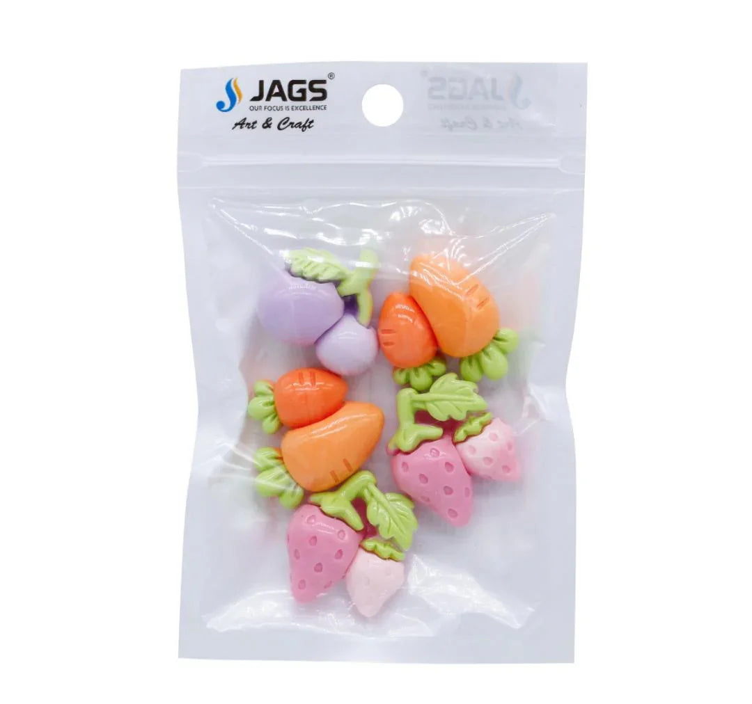 Miniature Model Vegetable 2IN1 5 Pcs Mix Colour MMAN-35