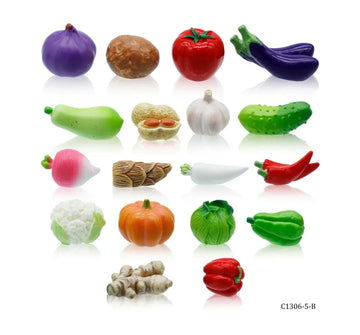 Miniature Model Vegetable 18 Pcs Mix C1306-5 To 22 C1306-5-B