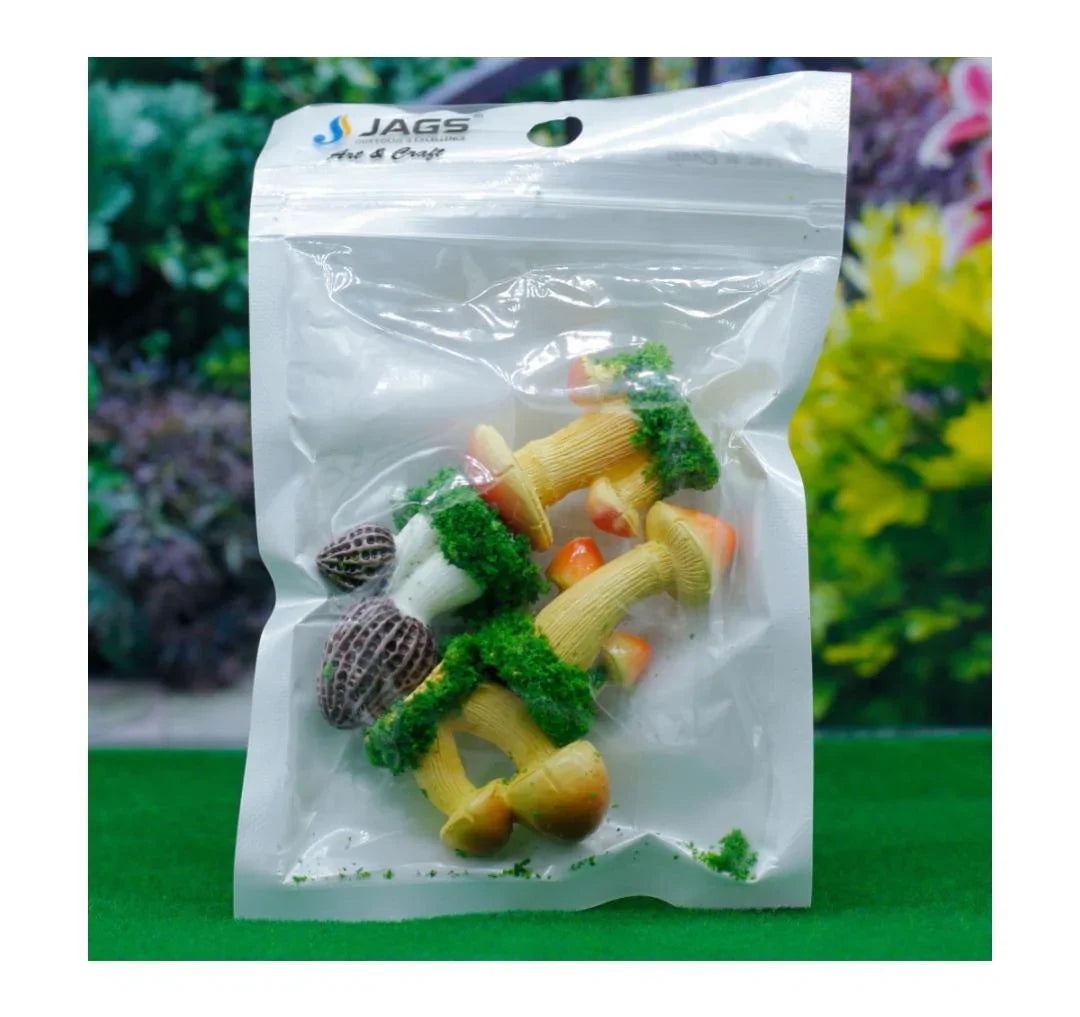 Miniature Model Mushroom 4 Pcs Set C1299-1/2/3/4 C1299-1-4