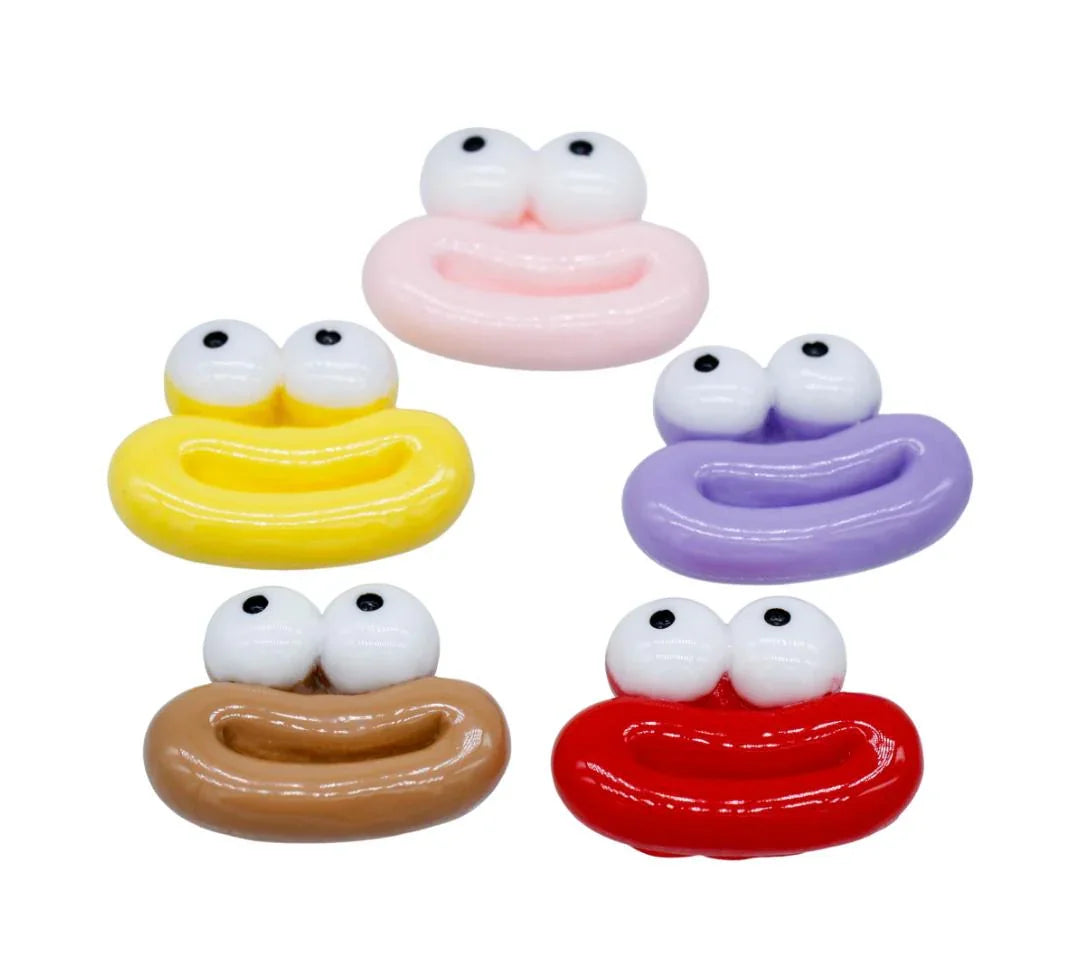 Miniature Model Mouth Eyes 5 Pcs Mix Colour MMAN-04