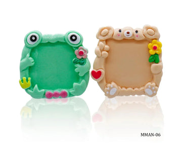 Miniature Model Mirror Frame 2 Pcs Mix Colour MMAN-06