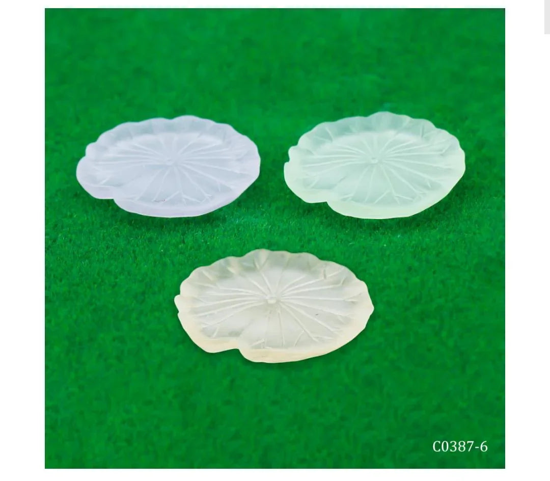 Miniature Model Luminous Lotus Leaf 3 Pcs Set C0387-6