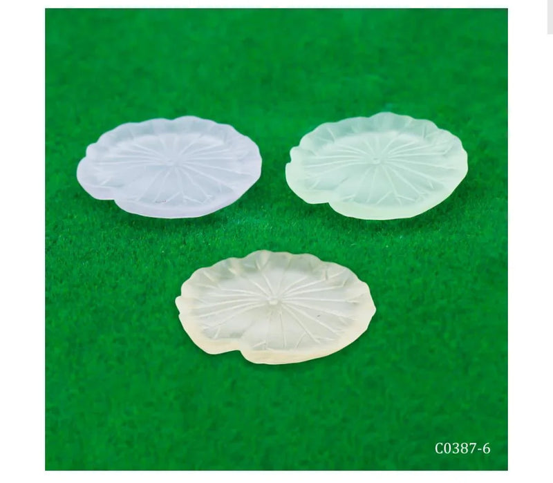 Miniature Model Luminous Lotus Leaf 3 Pcs Set C0387-6