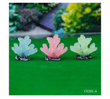 Miniature Model Luminous Coral Ornaments 3 Pcs Set C0281-A