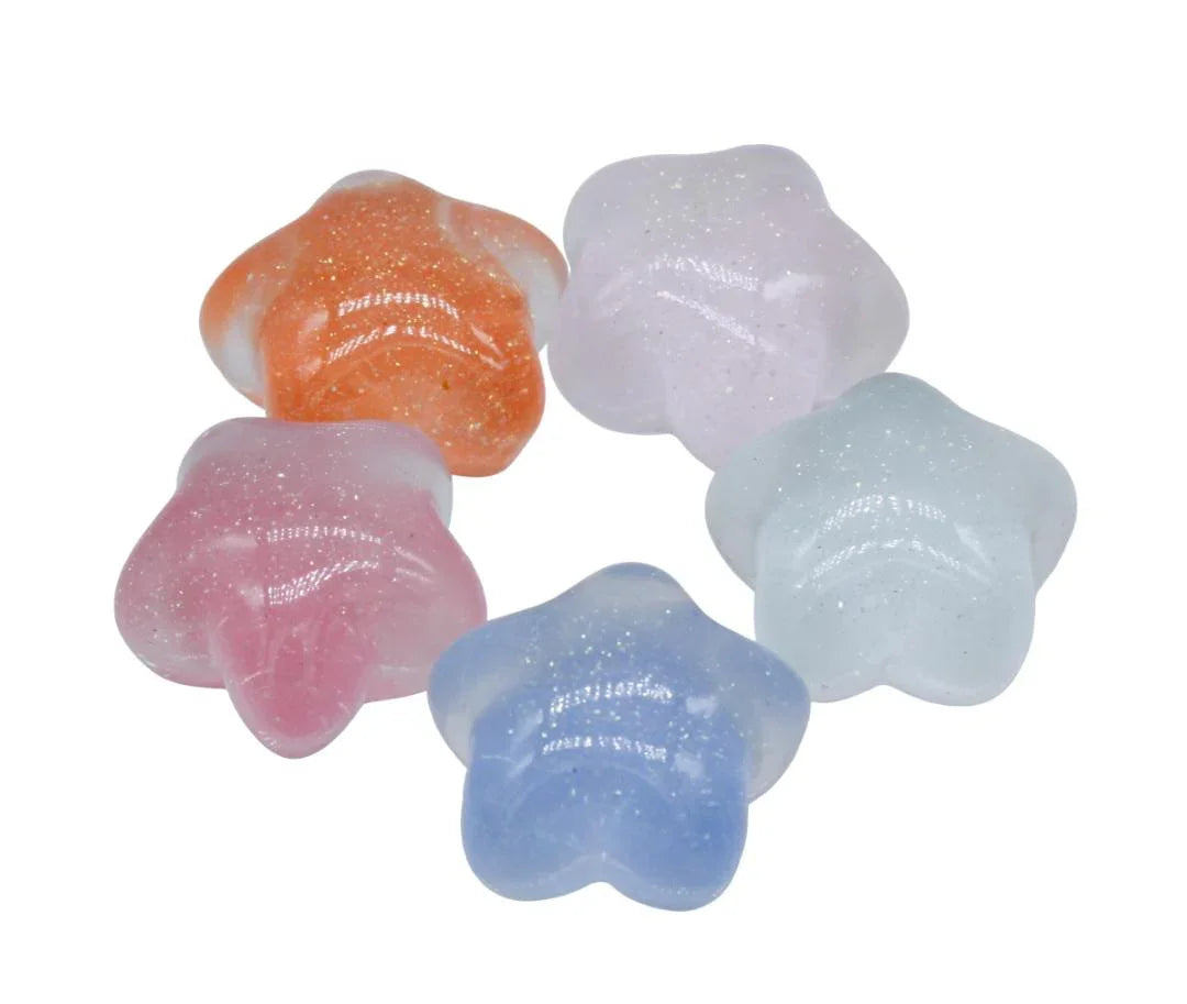 Miniature Model Glitter Star 5 Pcs Mix Colour MMAN-23