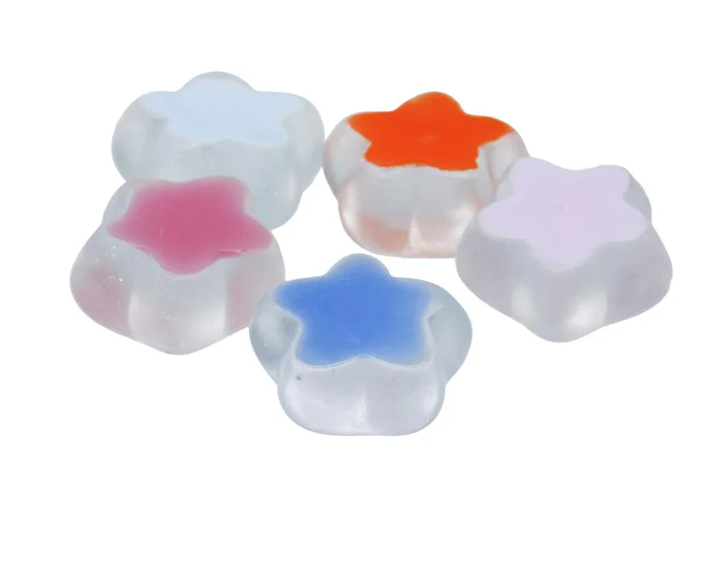 Miniature Model Glitter Star 5 Pcs Mix Colour MMAN-23