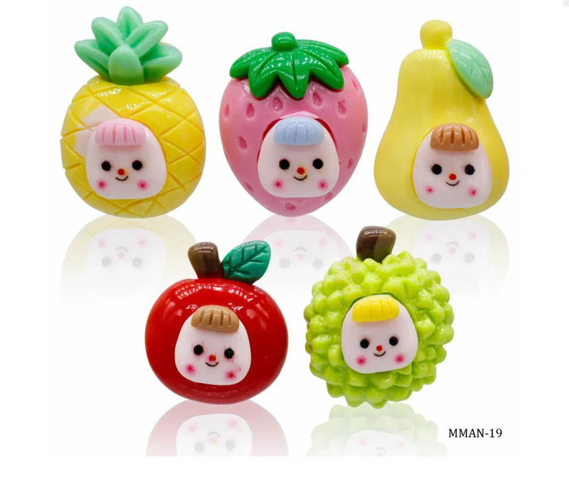 Miniature Model Fruit (2) 5 Pcs Mix Colour MMAN-19
