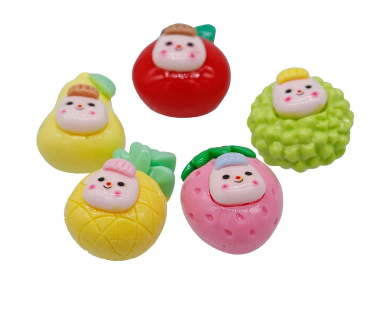 Miniature Model Fruit (2) 5 Pcs Mix Colour MMAN-19