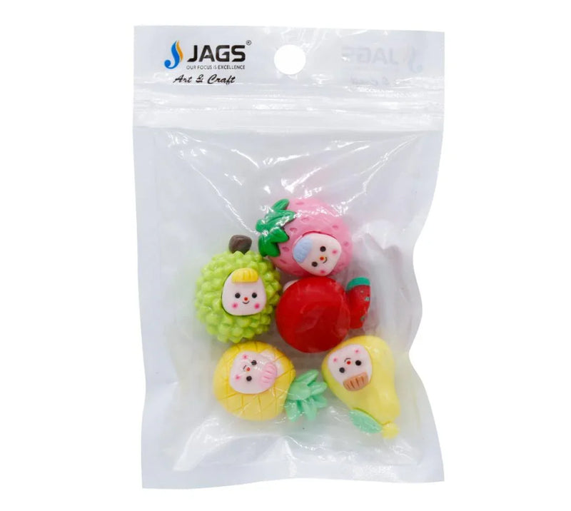 Miniature Model Fruit (2) 5 Pcs Mix Colour MMAN-19