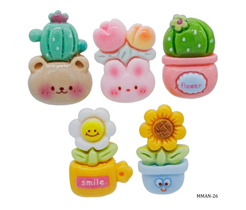 Miniature Model Flower 5 Pcs Mix Colour MMAN-26