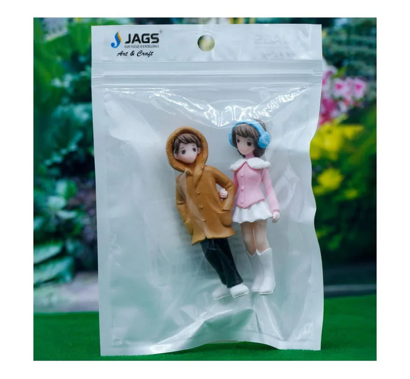 Miniature Model Couple Set Orange & Pink C0163-1/2 C0163-3-4