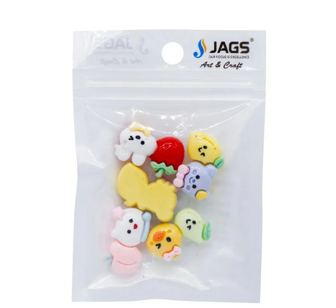 Miniature Model Cartoon Fruit 5 Pcs Mix Colour MMAN-08