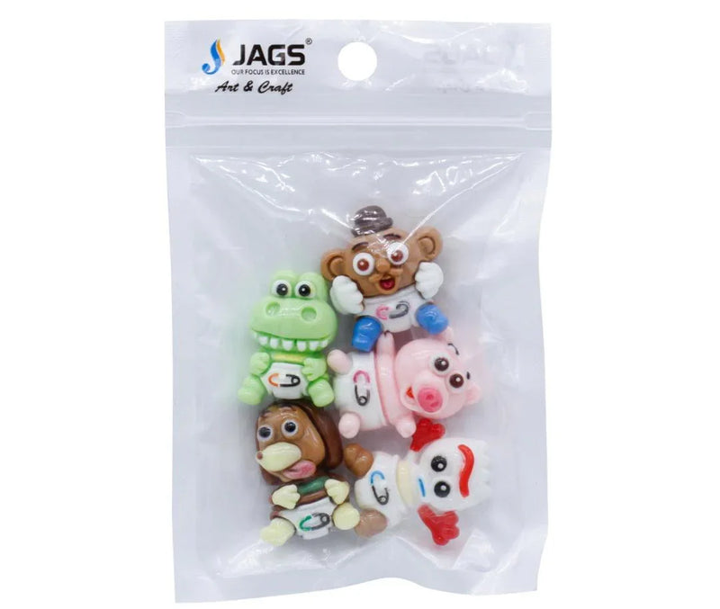 Miniature Model Cartoon Animal 5 Pcs Mix Colour MMAN-32