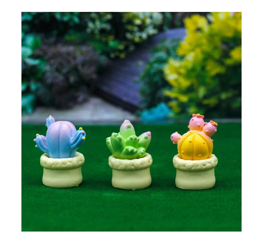 Miniature Model Cactus Plant 3 Pcs Set C1299-13/15/17 C1183-C