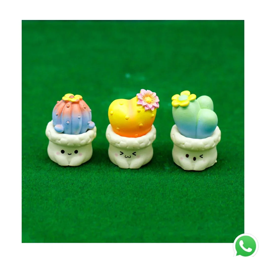 Miniature Model Cactus Plant 3 Pcs Set C1299-1/3/5 C1183-A