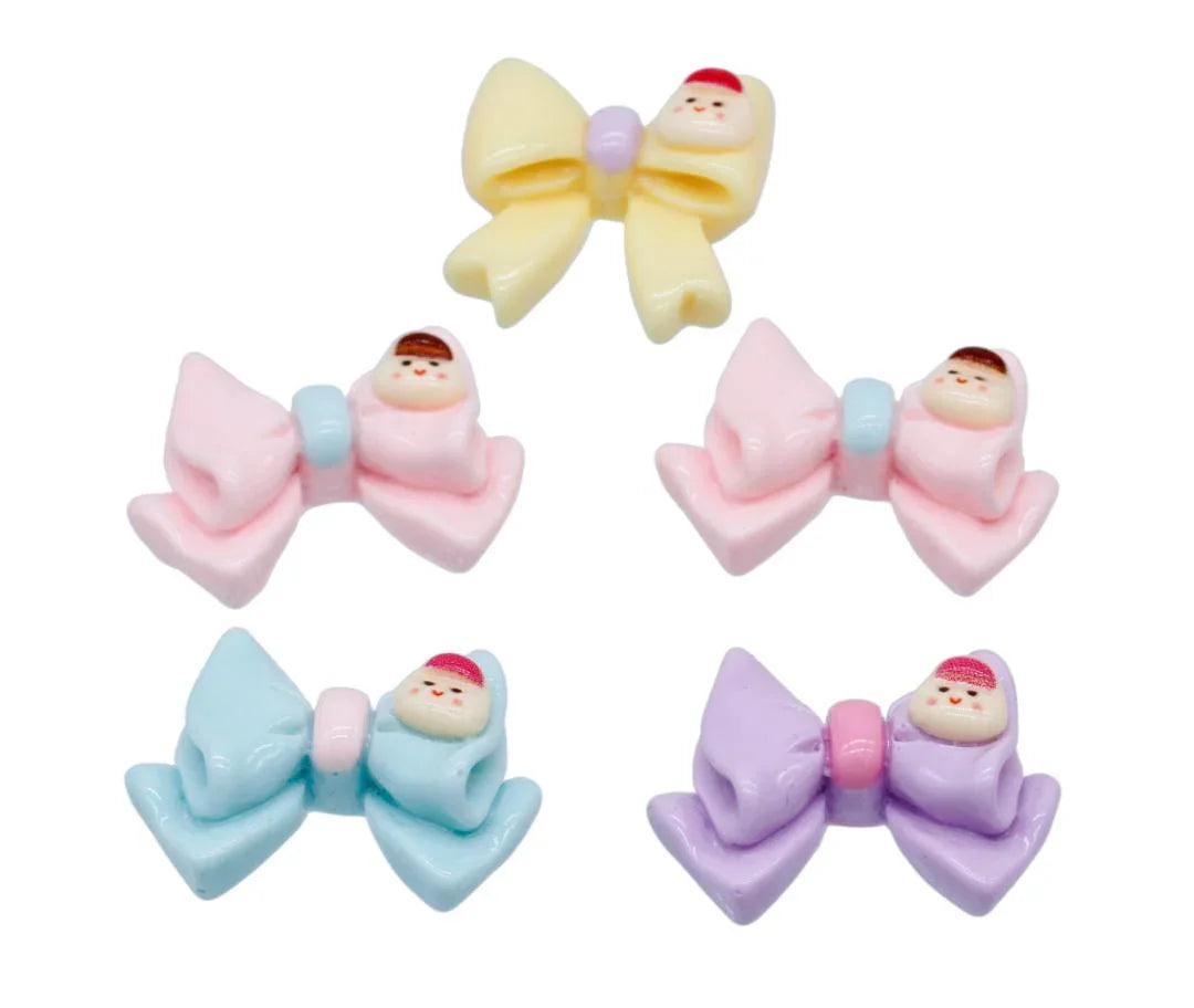 Miniature Model Bow Tie Design 5 Pcs Mix Colour MMAN-34