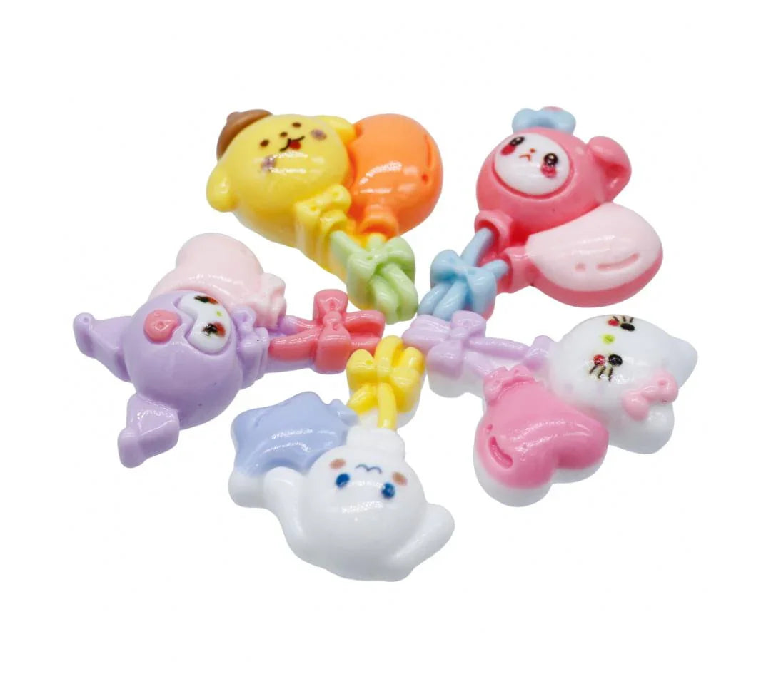 Miniature Model Animal Hello Kitty 5 Pcs Mix Colour MMAN-39