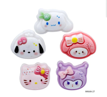 Miniature Model Animal Cartoon 5 Pcs Mix Colour MMAN-27