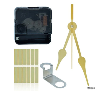 Clock Movement Silent CM13MM With Hands – CH14GDAA GD (CMSC08)