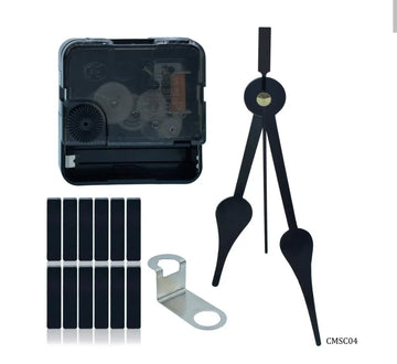 Clock Movement Silent CM13MM With Hands – CH14BKAA BK (CMSC04)