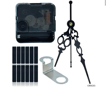 Clock Movement Silent CM13MM With Hands – CH05BKAA BK (CMSC03)