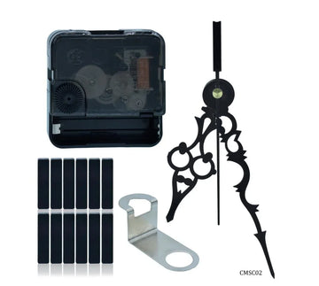 Clock Movement Silent CM13MM With Hands – CH04BKAA BK (CMSC02)