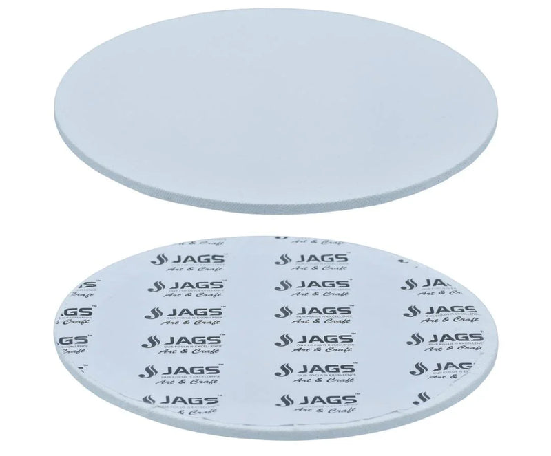 Canvas Board Round Artist Quality White – 7 Inch (CBAQR7)