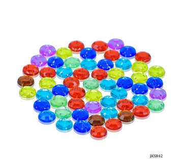 Jags Kundan Stone With Hole Round Diamond – 10Gms, 10MM (JKSR42)