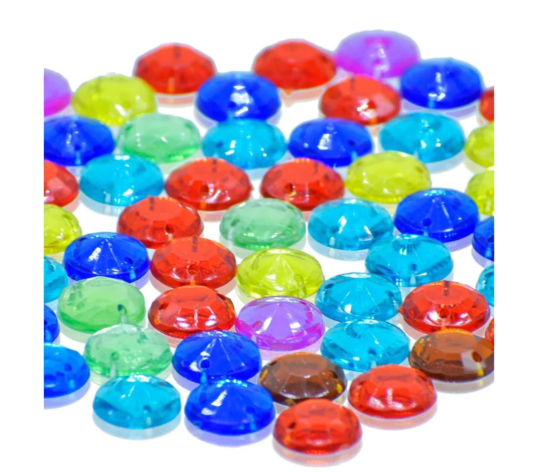 Jags Kundan Stone With Hole Round Diamond – 10Gms, 10MM (JKSR42)