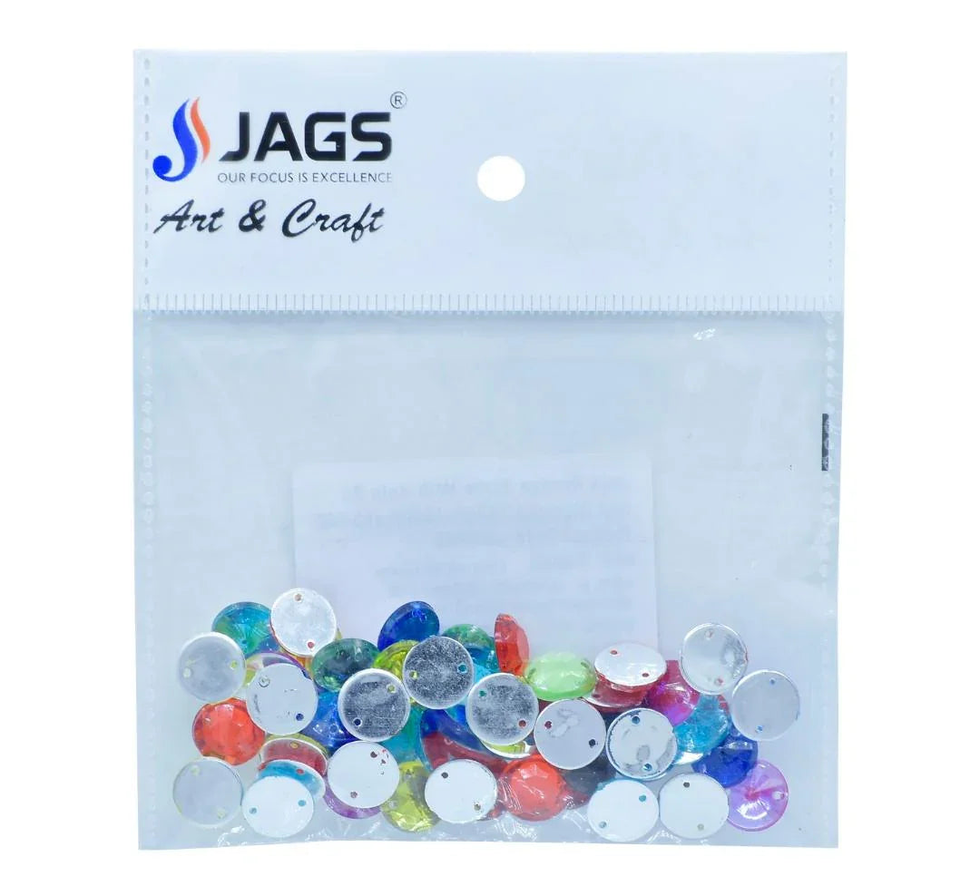 Jags Kundan Stone With Hole Round Diamond – 10Gms, 10MM (JKSR42)