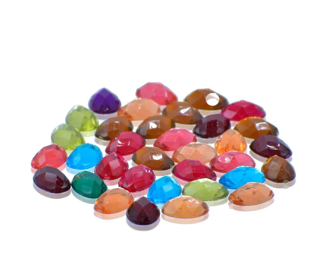 Jags Kundan Stone Oval Without Hole – 10Gms, 14×10MM (JKSR37)