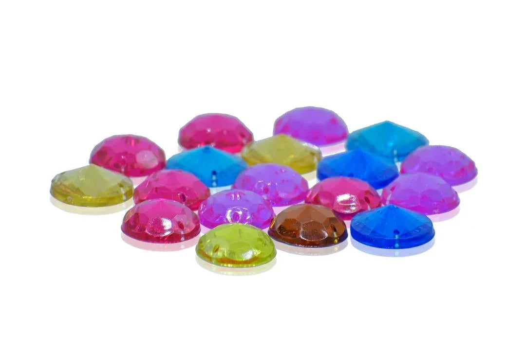 Jags Kundan Stone With Hole Round Diamond – 10Gms, 16MM (JKSR30)