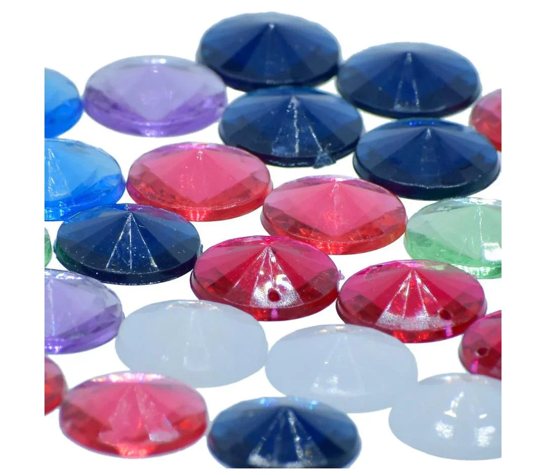 Jags Kundan Stone Without Hole Round Diamond – 10Gms, 14MM (JKSR27)