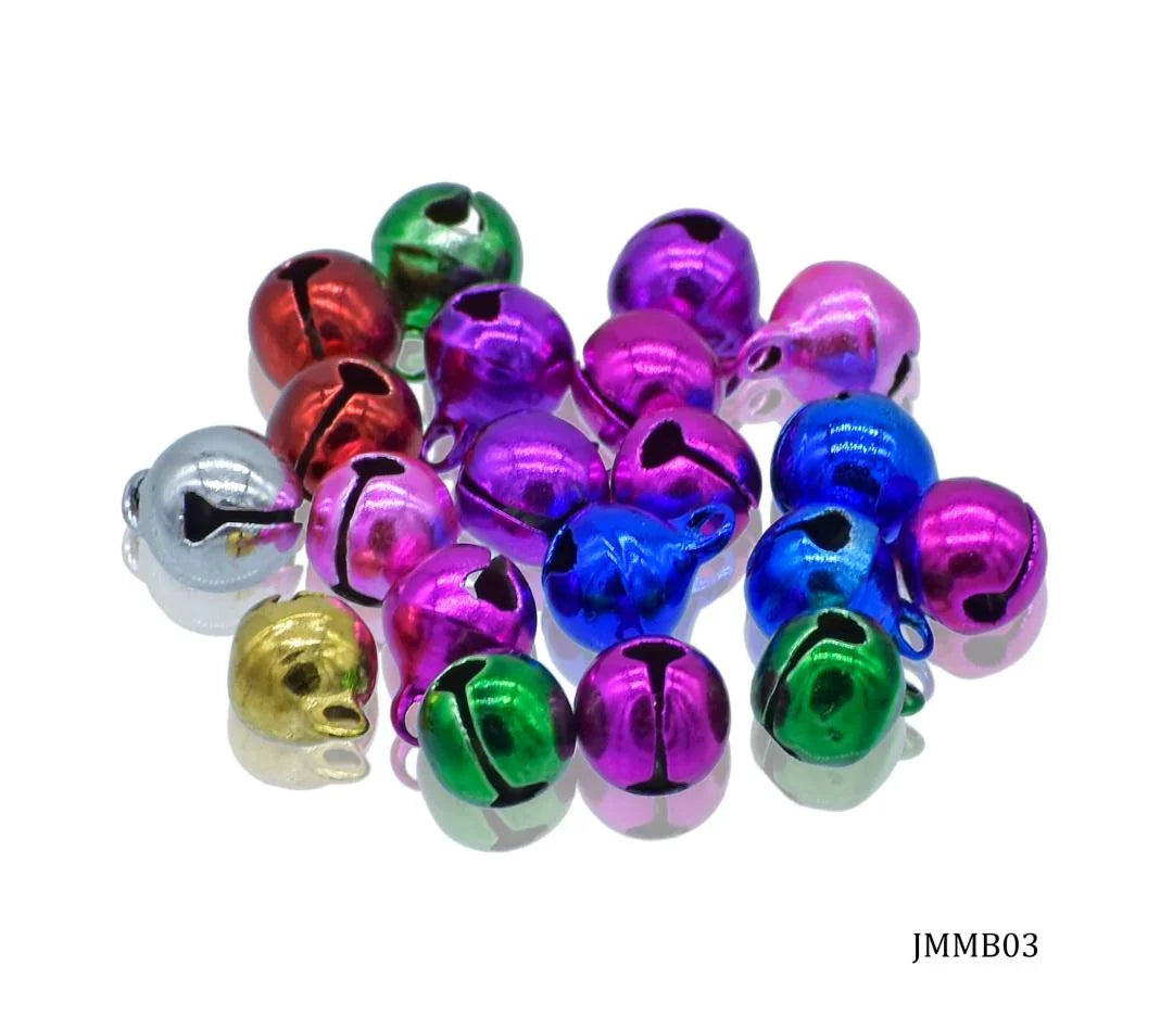 Jags Mini Metal Bells Mixed Colors 8MM – 20 Pcs (JMMB03)