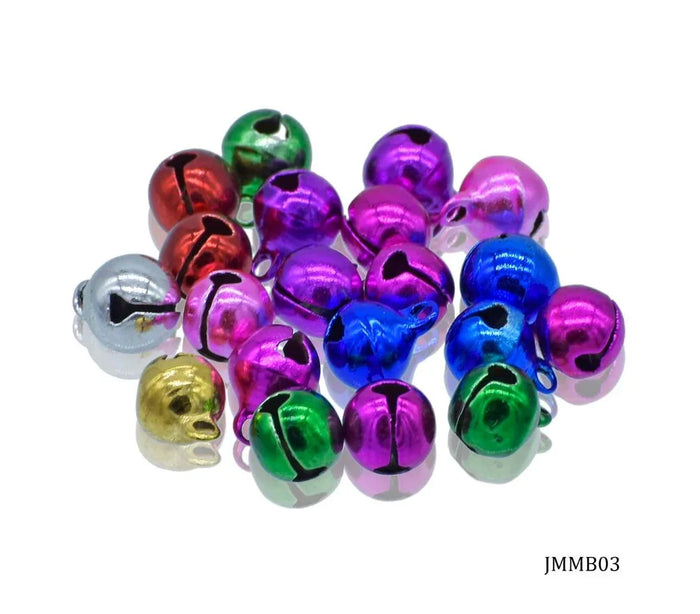 Jags Mini Metal Bells Mixed Colors 8MM – 20 Pcs (JMMB03)