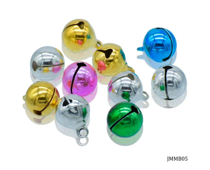 Jags Mini Metal Bells Mixed Colors 12MM – 10 Pcs (JMMB05)