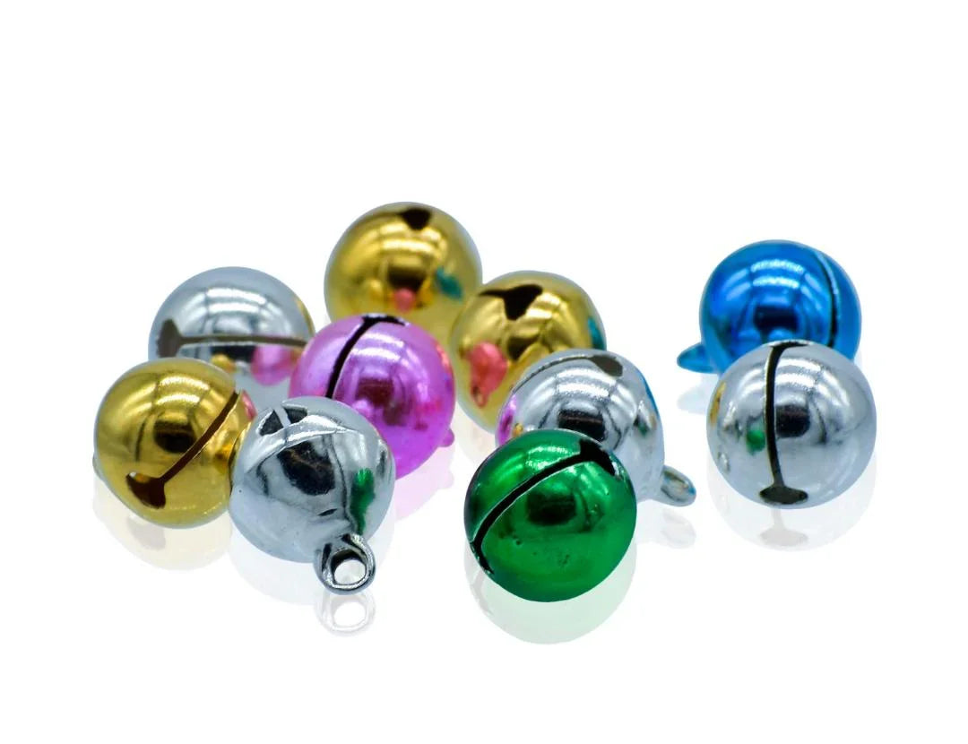 Jags Mini Metal Bells Mixed Colors 12MM – 10 Pcs (JMMB05)