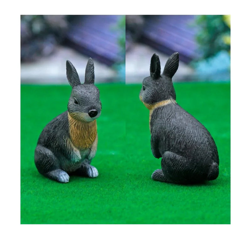 Miniature Model Rabbit Black 1 Pc C1396-5