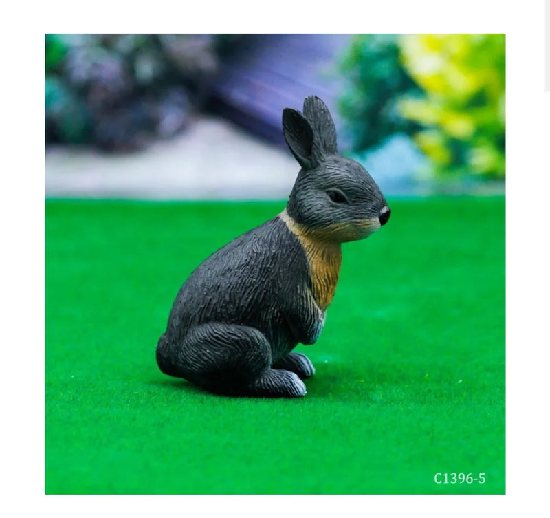 Miniature Model Rabbit Black 1 Pc C1396-5