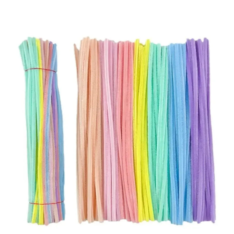 Pastel Pipe Cleaner Plain 90-100Pc Multi Colored (Pc100P)  (Contain 1 Unit)