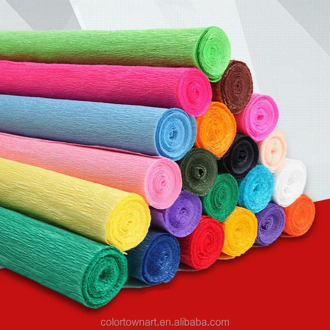 Crepe Paper Sheet l 20X46 cm l Perfect for DIY Crafts & Flower Making l Pack of 3 sheets