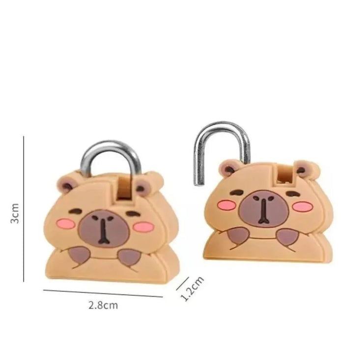 Premium Capybara Lock with Key (Pack of 1)