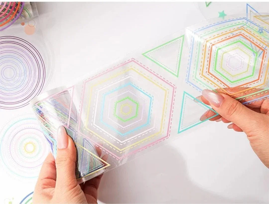 Premium Rainbow Pet Sticker Roll - 1 Roll of Adorable Journaling and Decorative Craft Stickers