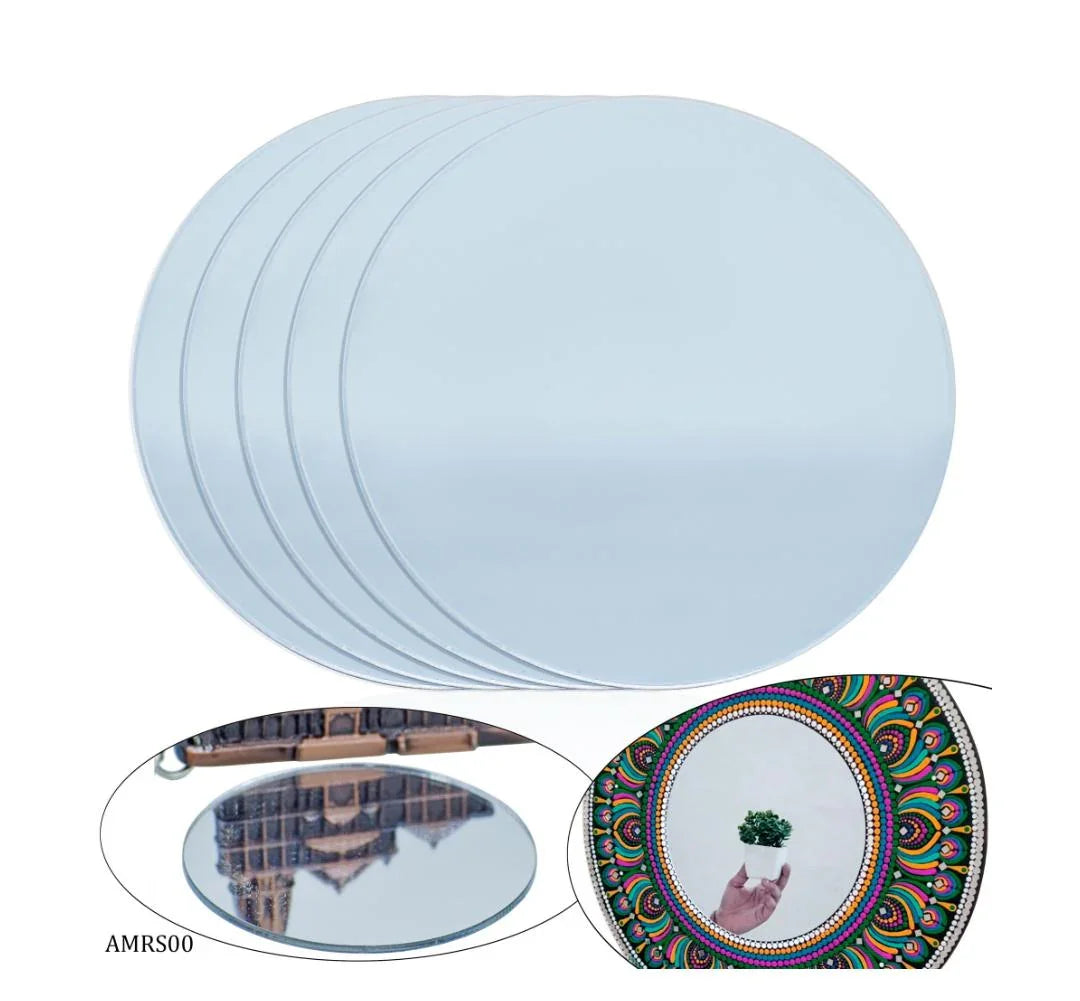 Acrylic Mirrors Round Silver 2 Inch Set 5 Pics – AMRS00