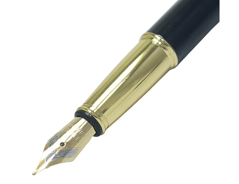 Fountain Pen Black Golden Clip – 301FPBKGC